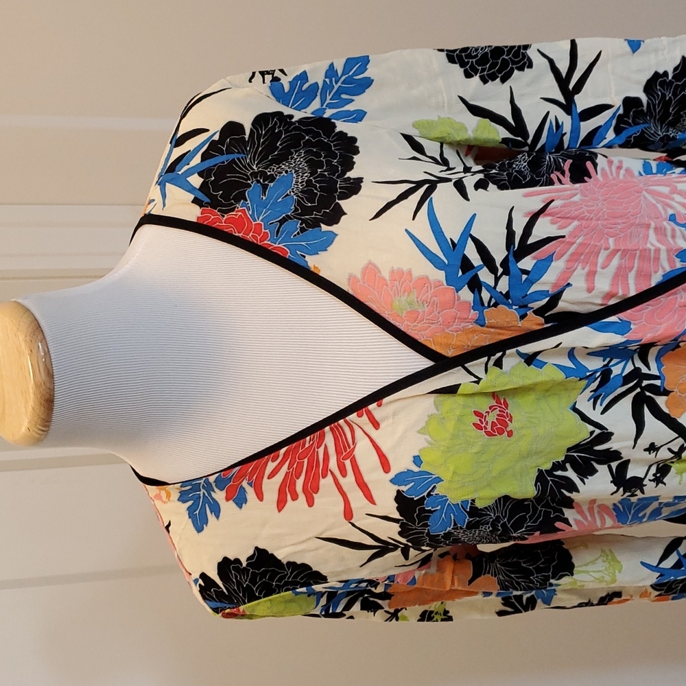Topshop Floral Maxi Wrap Dress - Picture 3 of 11